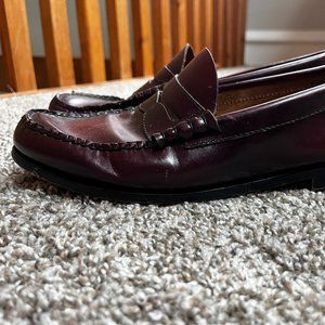 Vintage Bass Weejun Men's Larson Leather Loafer in Wine 9.5